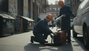 Rockford Plumbing team coordinating emergency support with scheduled commercial drain cleaning to reduce downtime