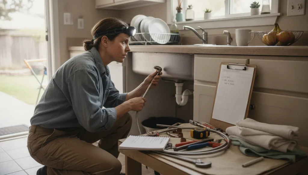 Professional plumbing consultation in a modern setting - hero image for Rockford Plumbing; questions to ask a plumber.